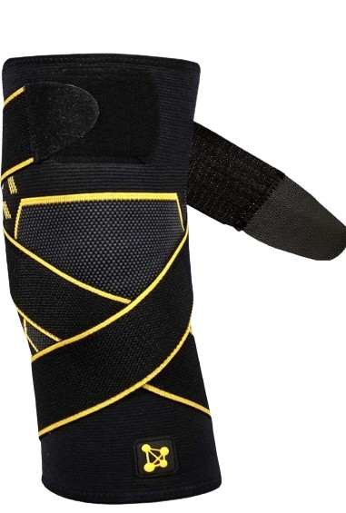 Wrap around knee brace for meniscus tear